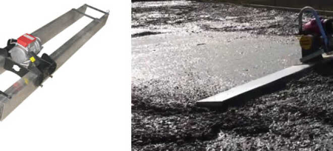 Как самостоятельно сделать виброрейку для уплотнения бетона