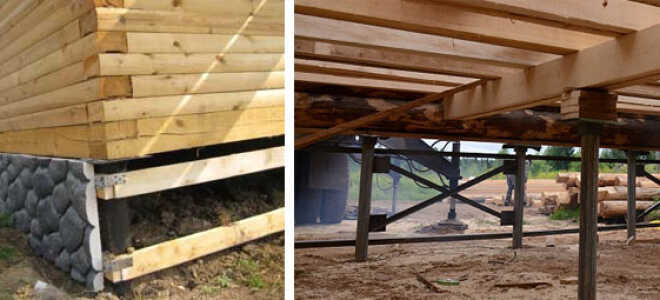 Какой фундамент лучше выбрать для дома из бруса – сваи или ФБС?