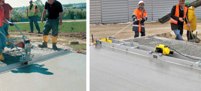 Обзор виброреек для укладки бетонной смеси