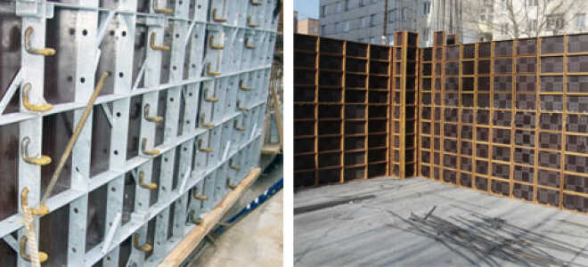 Что представляет собой мелкощитовая опалубочная конструкция