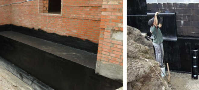 Гидроизоляция фундамента дома рулонными материалами