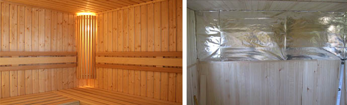 Облицовка сауны вагонкой
