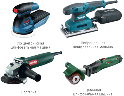 Разновидности инструментов
