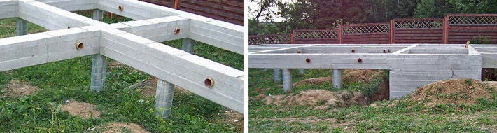 Особенности свайного фундамента